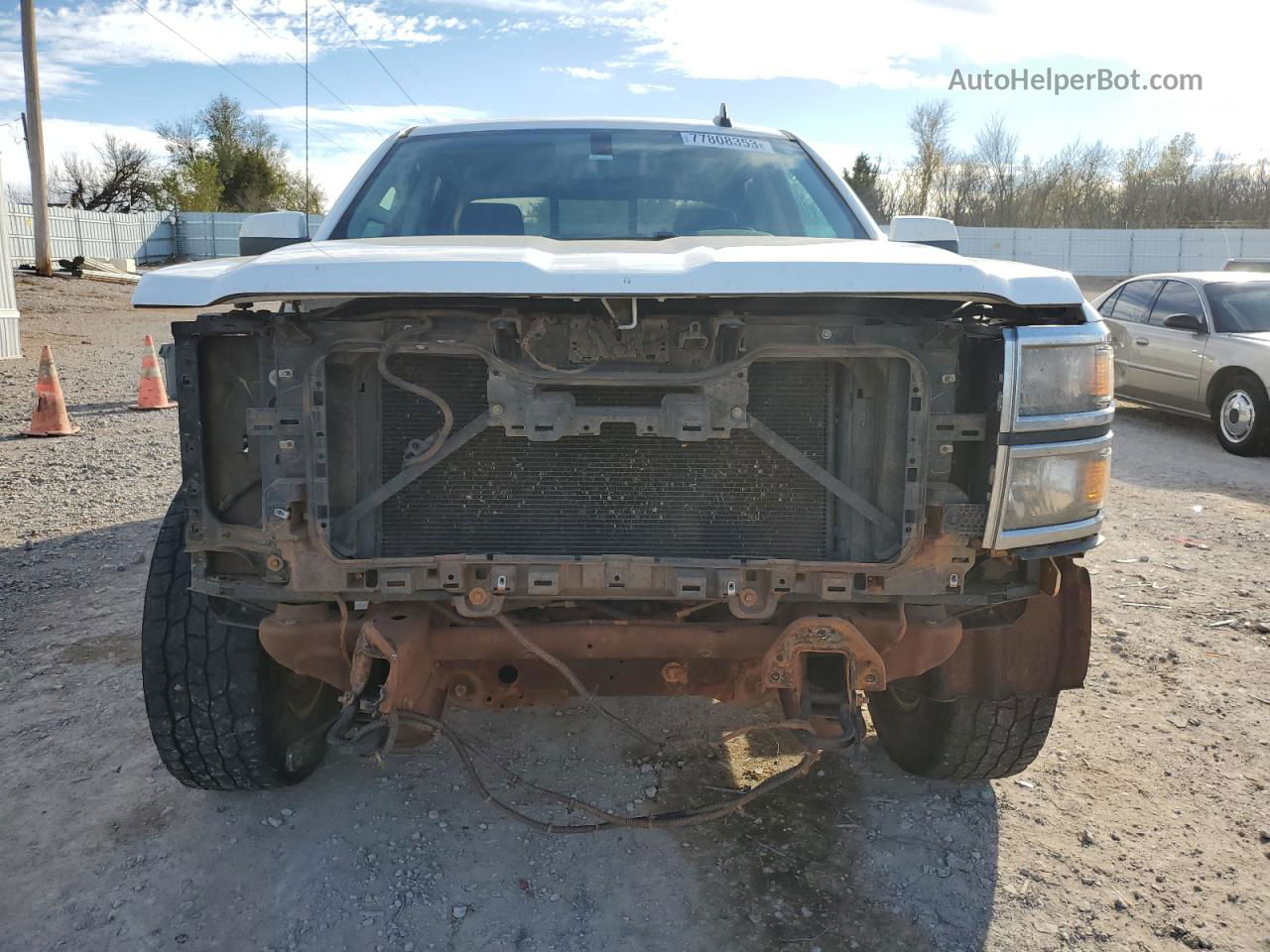 2015 Chevrolet Silverado K1500 Lt Белый vin: 3GCUKREC7FG222235