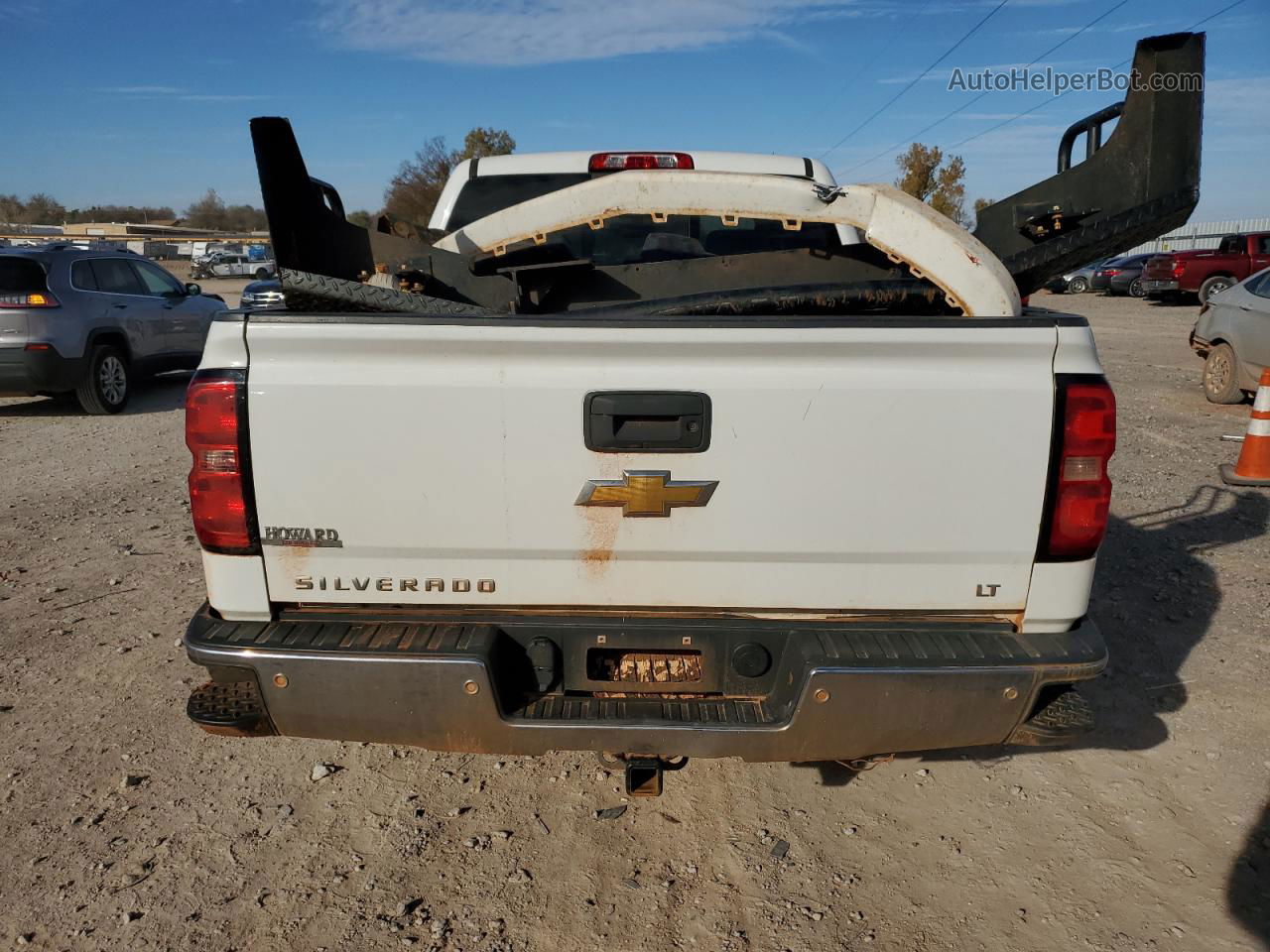 2015 Chevrolet Silverado K1500 Lt White vin: 3GCUKREC7FG222235