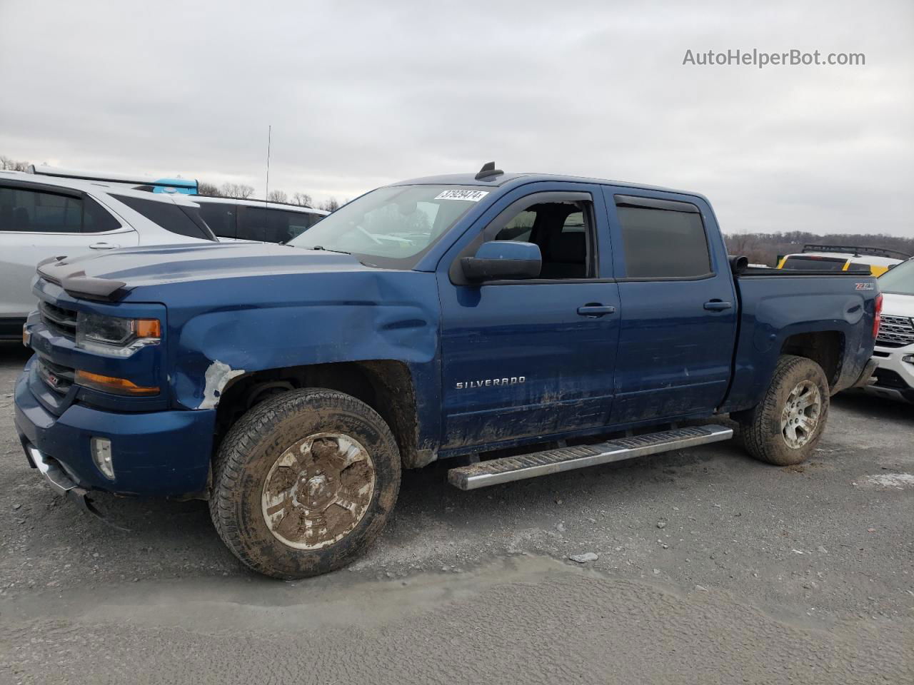 2016 Chevrolet Silverado K1500 Lt Синий vin: 3GCUKREC7GG363744