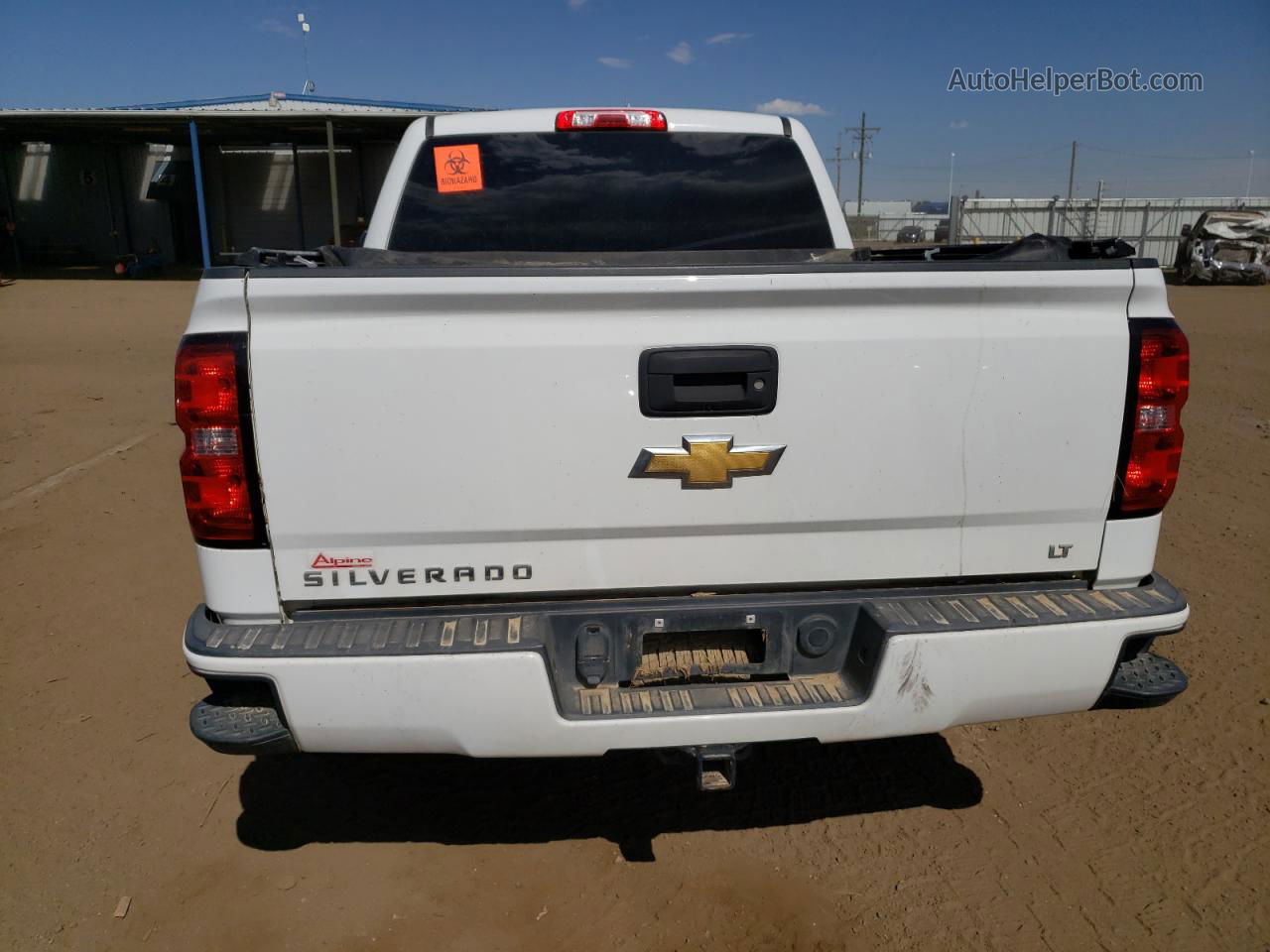 2018 Chevrolet Silverado K1500 Lt White vin: 3GCUKREC7JG132964