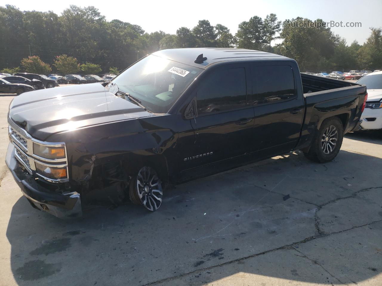 2015 Chevrolet Silverado K1500 Lt Black vin: 3GCUKREC8FG226651