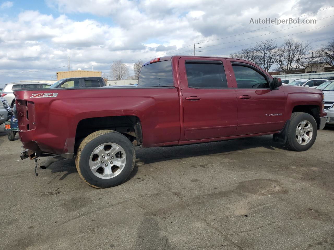 2015 Chevrolet Silverado K1500 Lt Burgundy vin: 3GCUKREC8FG239559