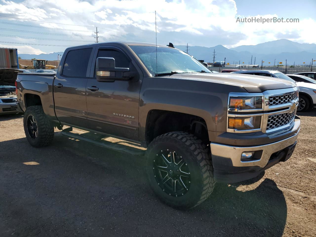 2015 Chevrolet Silverado K1500 Lt Brown vin: 3GCUKREC8FG257379