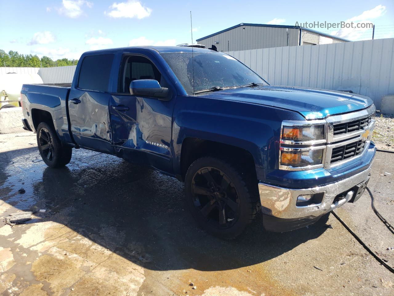 2015 Chevrolet Silverado K1500 Lt Blue vin: 3GCUKREC8FG289572