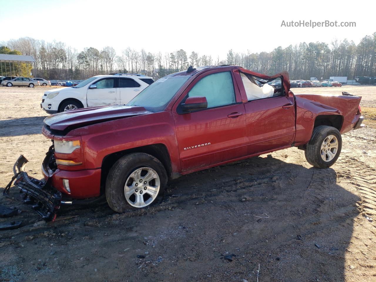 2018 Chevrolet Silverado K1500 Lt Red vin: 3GCUKREC8JG175208