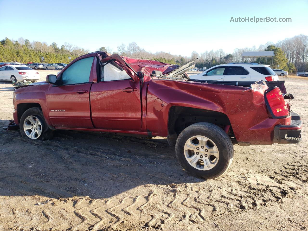 2018 Chevrolet Silverado K1500 Lt Red vin: 3GCUKREC8JG175208