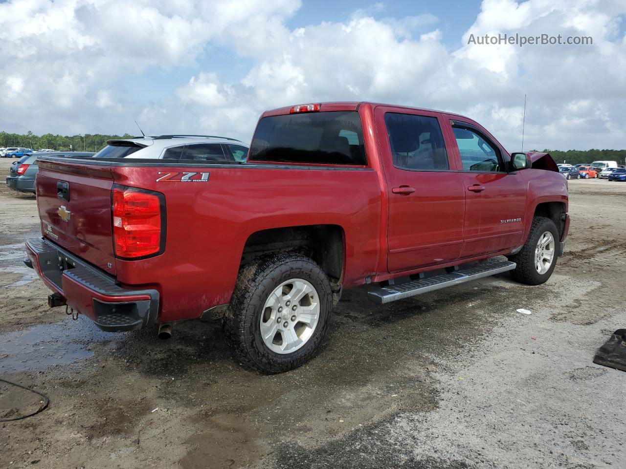 2018 Chevrolet Silverado K1500 Lt Red vin: 3GCUKREC8JG384013