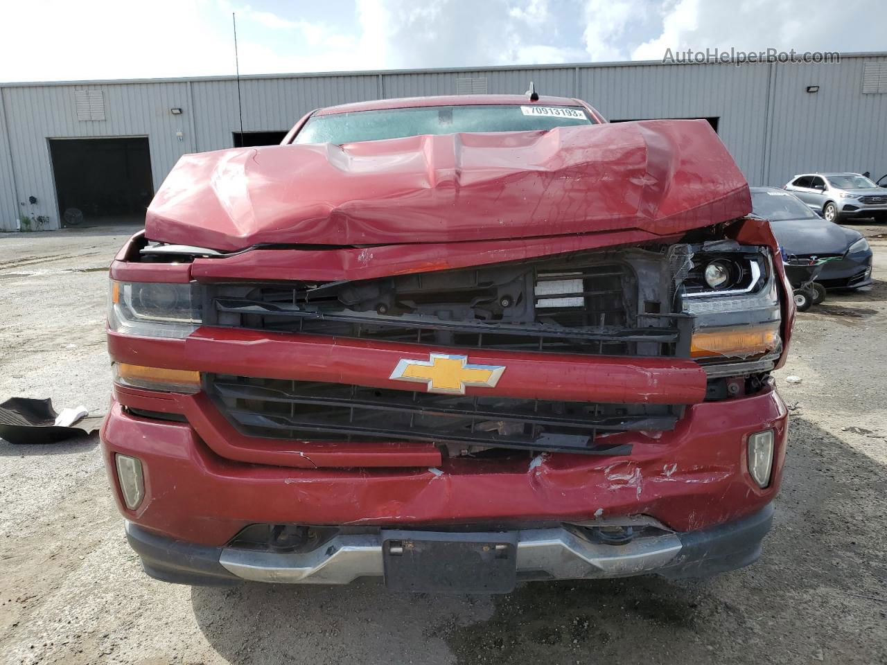 2018 Chevrolet Silverado K1500 Lt Red vin: 3GCUKREC8JG384013