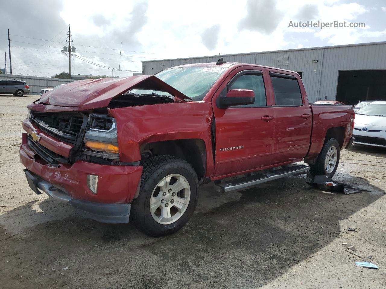 2018 Chevrolet Silverado K1500 Lt Красный vin: 3GCUKREC8JG384013