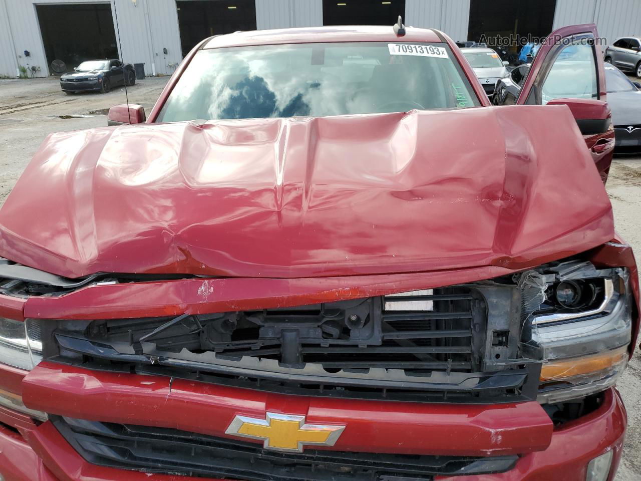 2018 Chevrolet Silverado K1500 Lt Red vin: 3GCUKREC8JG384013