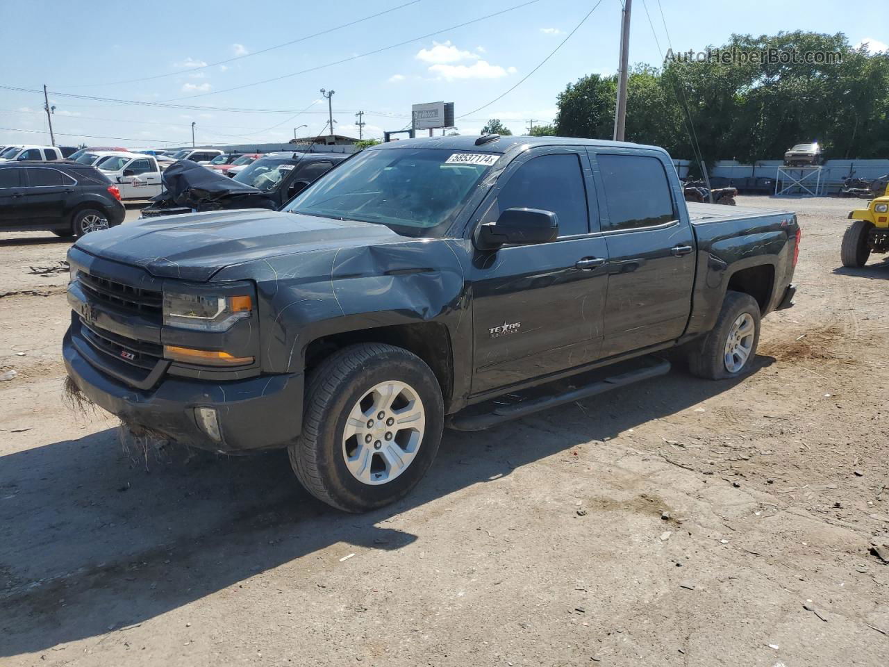 2018 Chevrolet Silverado K1500 Lt Charcoal vin: 3GCUKREC8JG480319