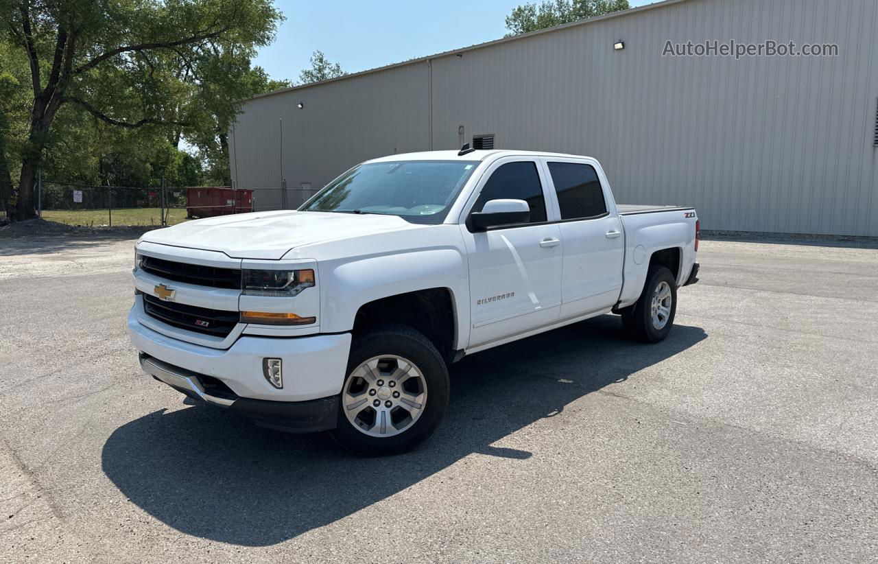 2018 Chevrolet Silverado K1500 Lt White vin: 3GCUKREC8JG596779