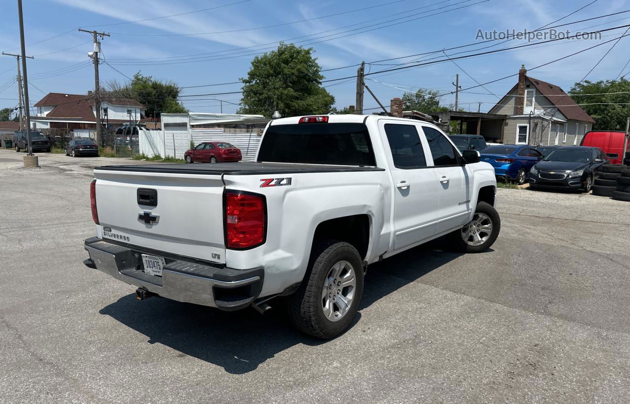 2018 Chevrolet Silverado K1500 Lt White vin: 3GCUKREC8JG596779