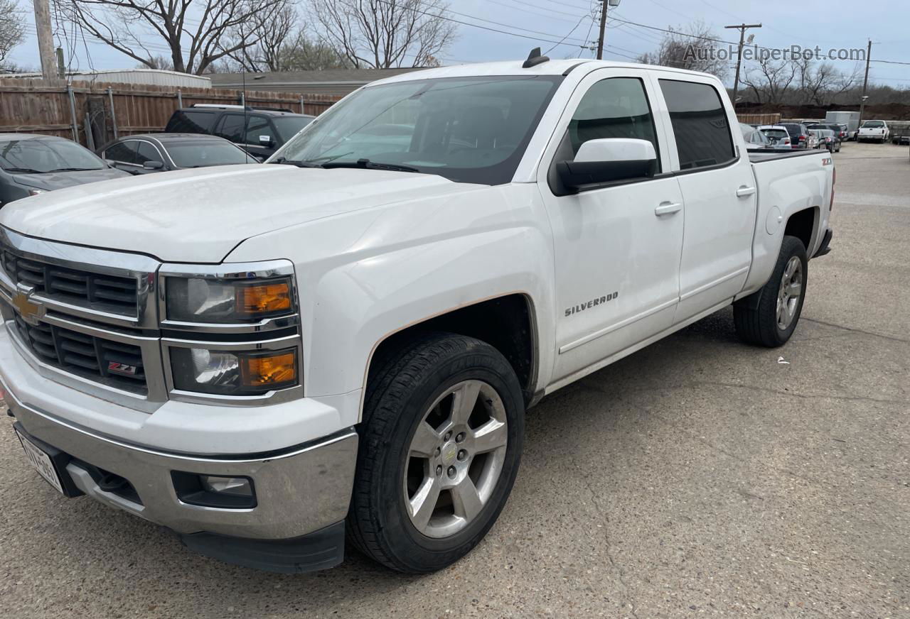 2015 Chevrolet Silverado K1500 Lt White vin: 3GCUKREC9FG181591