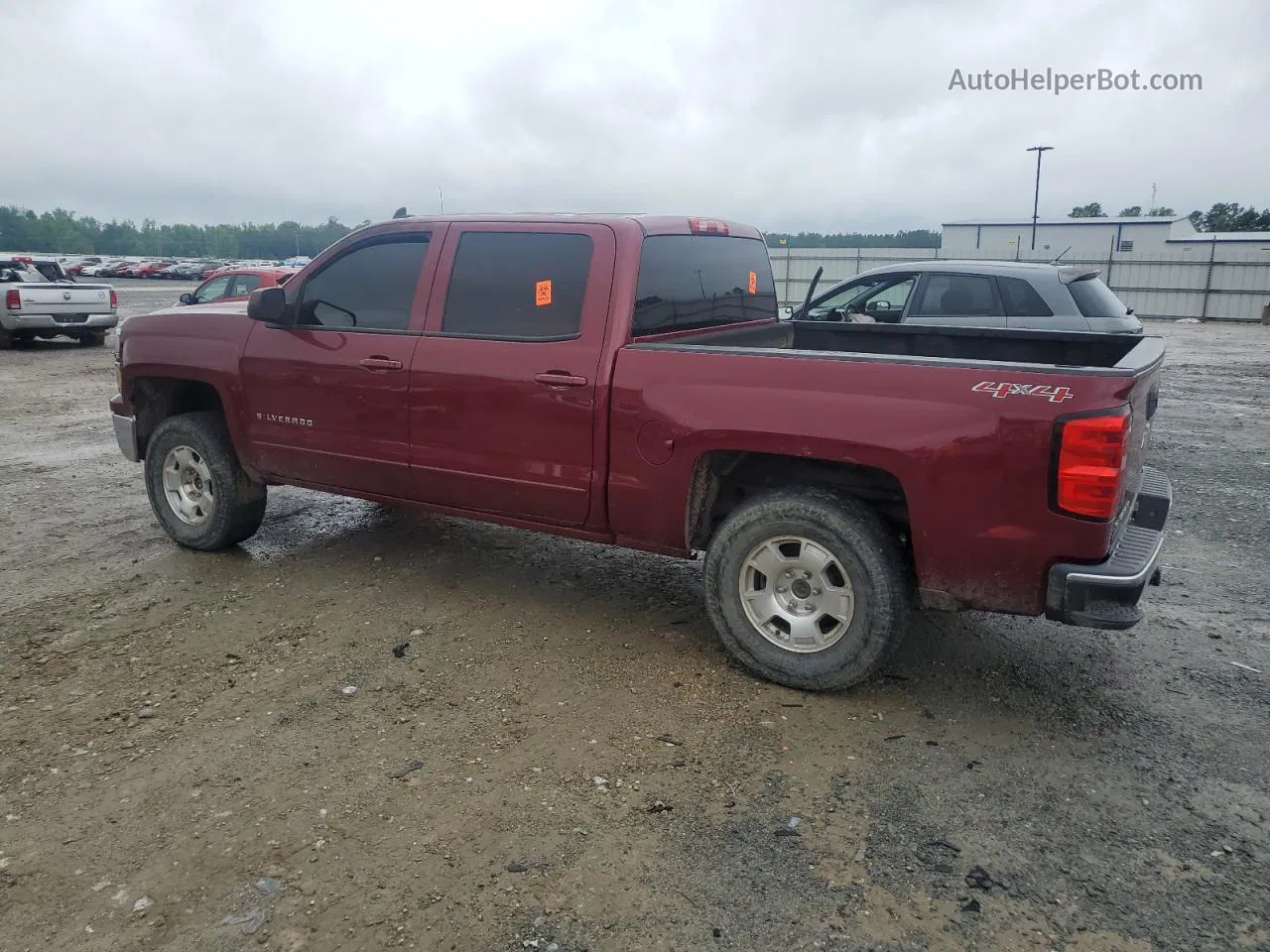 2015 Chevrolet Silverado K1500 Lt Burgundy vin: 3GCUKREC9FG183437