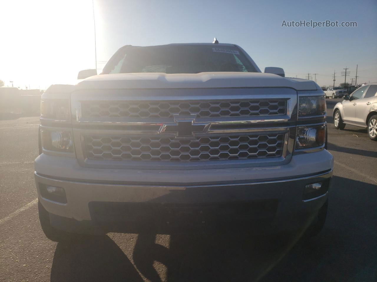 2015 Chevrolet Silverado K1500 Lt White vin: 3GCUKREC9FG533634