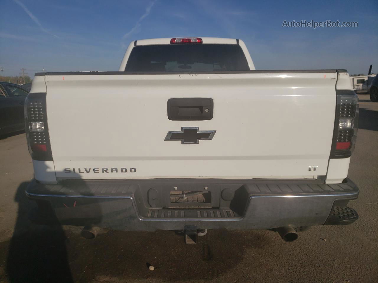 2015 Chevrolet Silverado K1500 Lt White vin: 3GCUKREC9FG533634