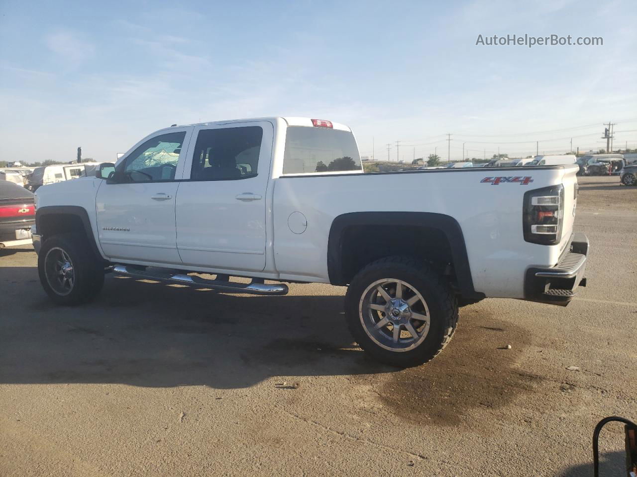 2015 Chevrolet Silverado K1500 Lt White vin: 3GCUKREC9FG533634