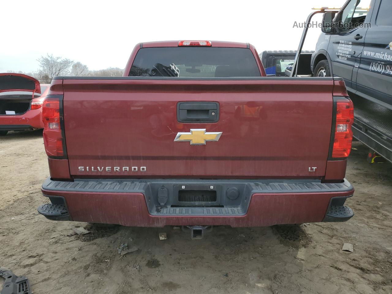 2016 Chevrolet Silverado K1500 Lt Burgundy vin: 3GCUKREC9GG196304