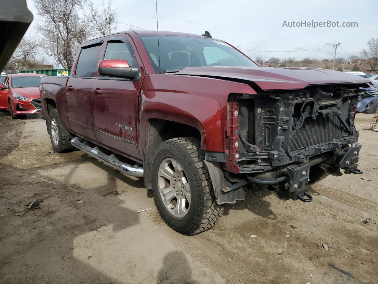 2016 Chevrolet Silverado K1500 Lt Бордовый vin: 3GCUKREC9GG196304