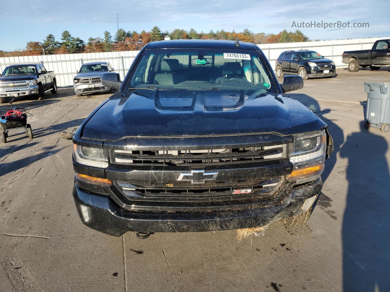 2016 Chevrolet Silverado K1500 Lt Black vin: 3GCUKREC9GG196738