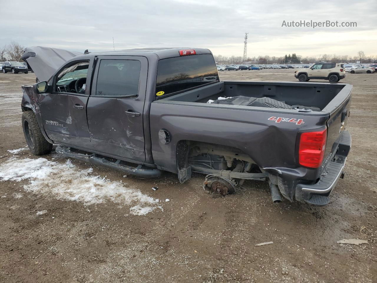 2016 Chevrolet Silverado K1500 Lt Gray vin: 3GCUKREC9GG279151