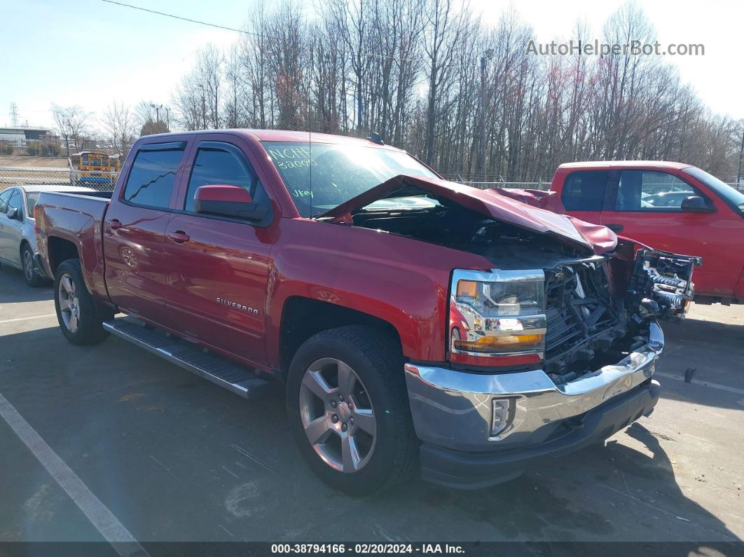 2018 Chevrolet Silverado 1500 1lt Red vin: 3GCUKREC9JG156893