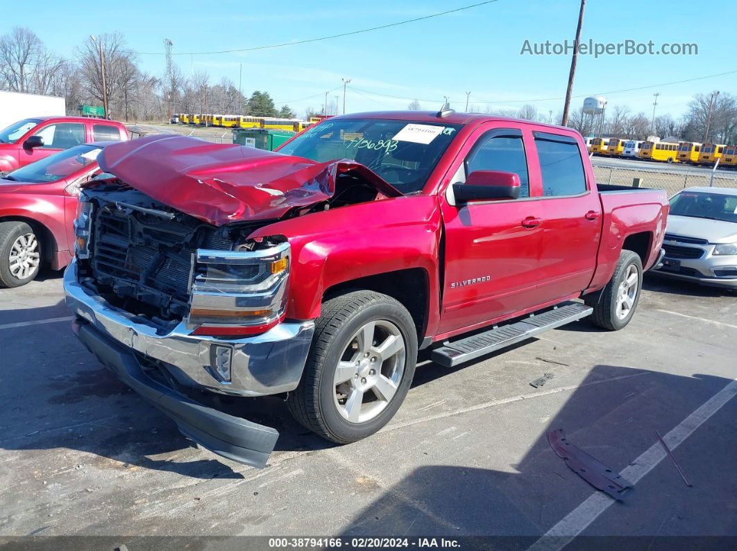 2018 Chevrolet Silverado 1500 1lt Red vin: 3GCUKREC9JG156893