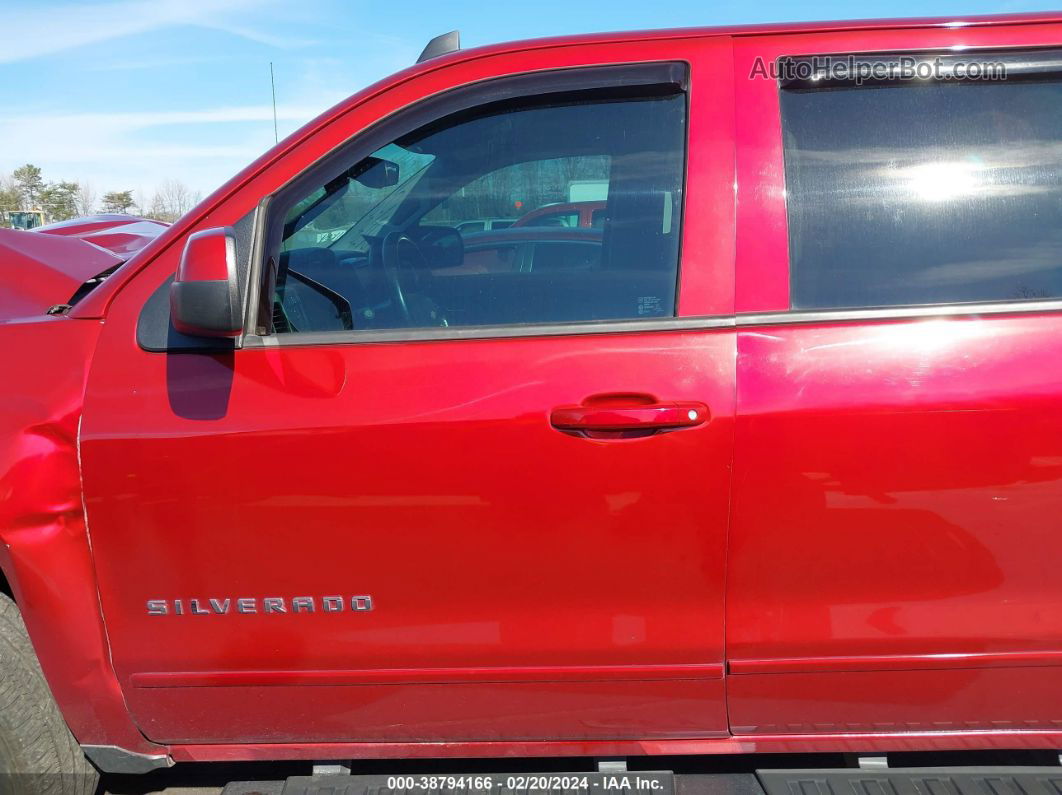 2018 Chevrolet Silverado 1500 1lt Red vin: 3GCUKREC9JG156893