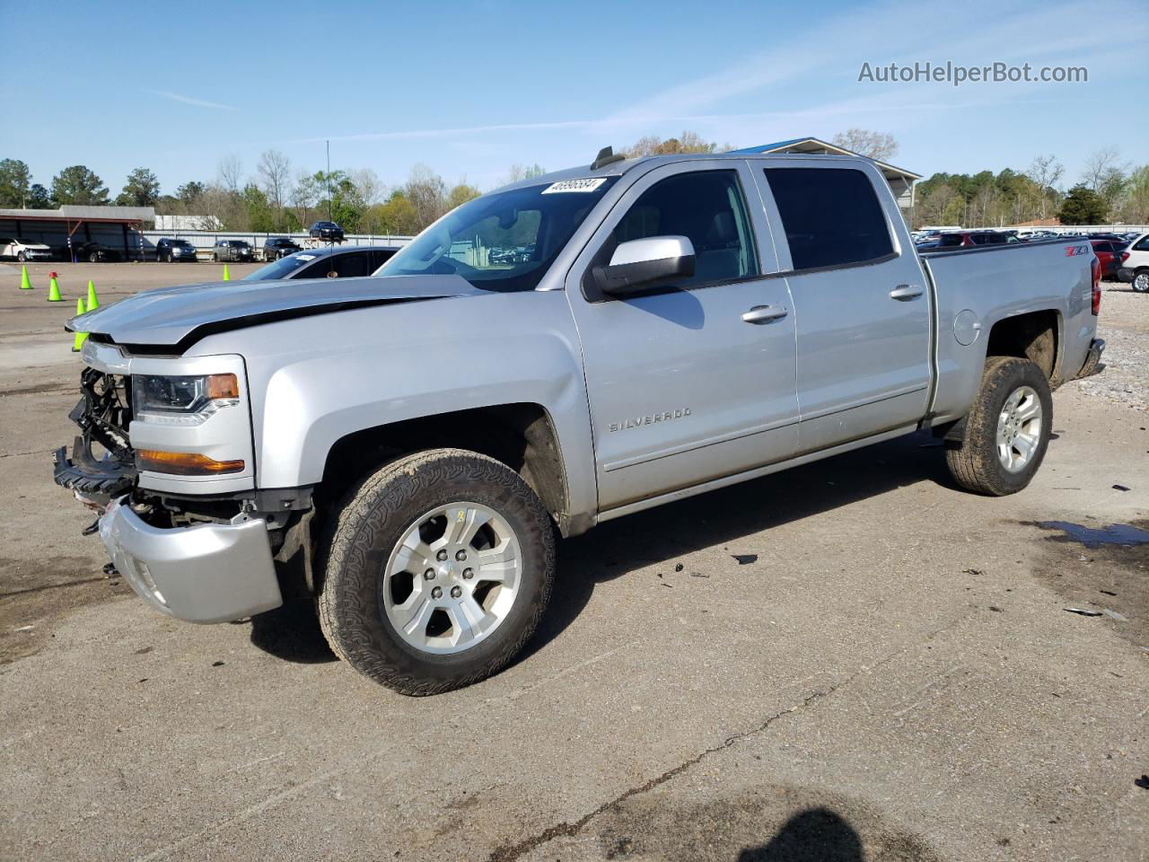 2018 Chevrolet Silverado K1500 Lt Серебряный vin: 3GCUKREC9JG563967