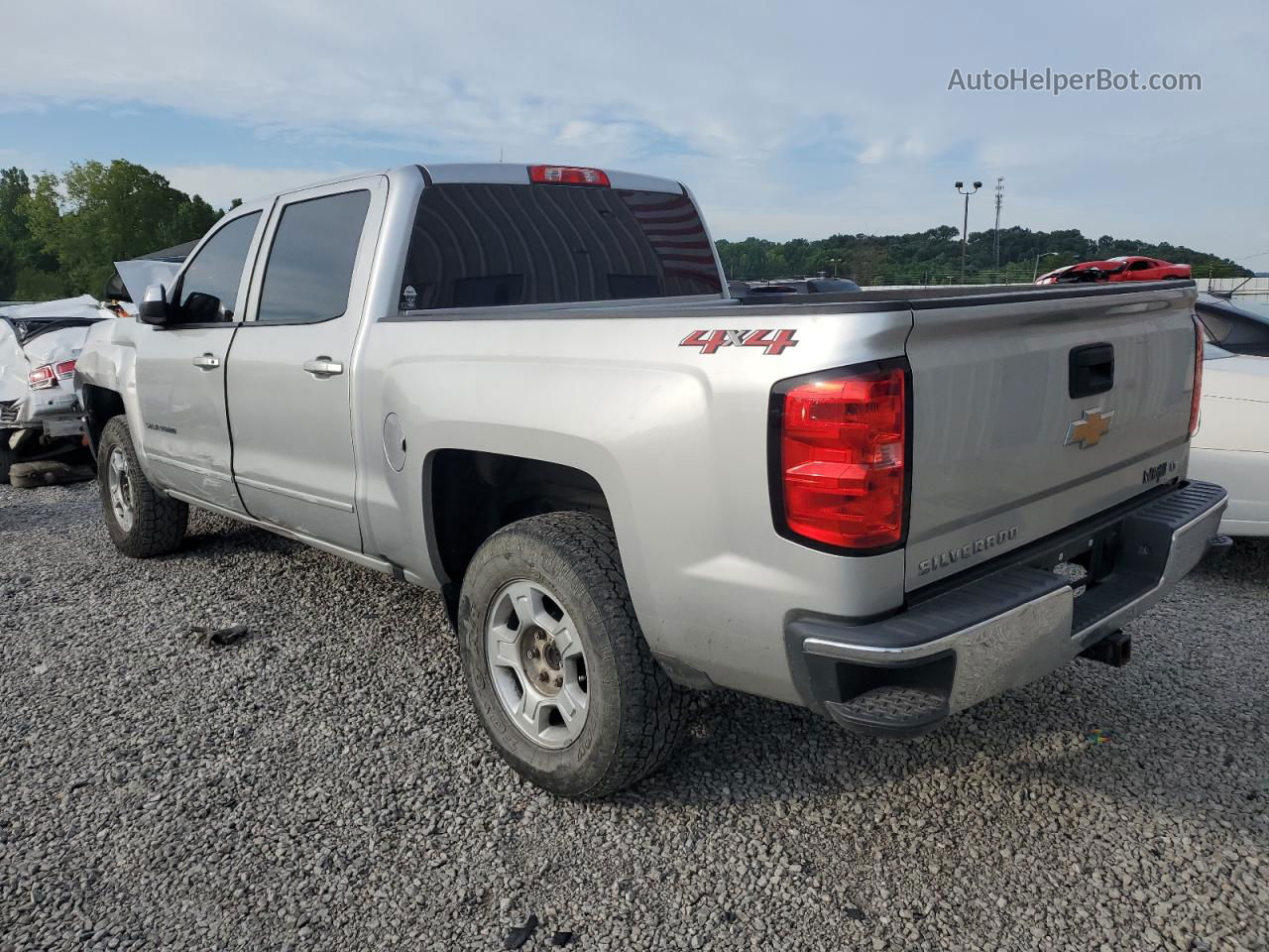 2018 Chevrolet Silverado K1500 Lt Серебряный vin: 3GCUKREC9JG564925