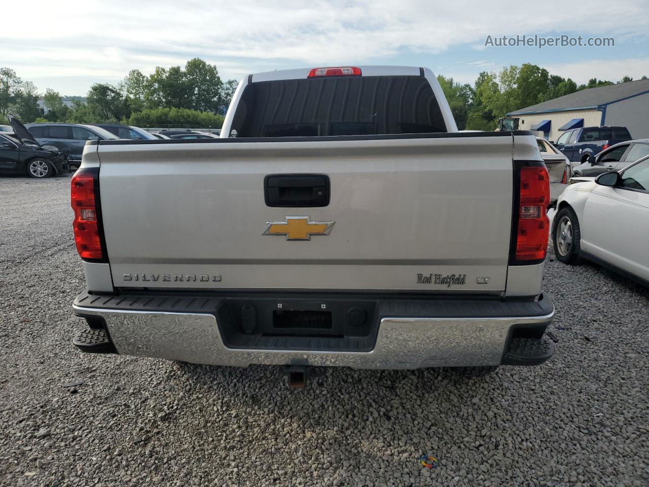 2018 Chevrolet Silverado K1500 Lt Silver vin: 3GCUKREC9JG564925