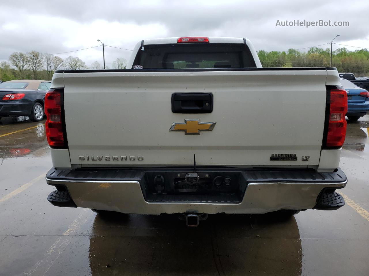 2015 Chevrolet Silverado K1500 Lt White vin: 3GCUKRECXFG179171