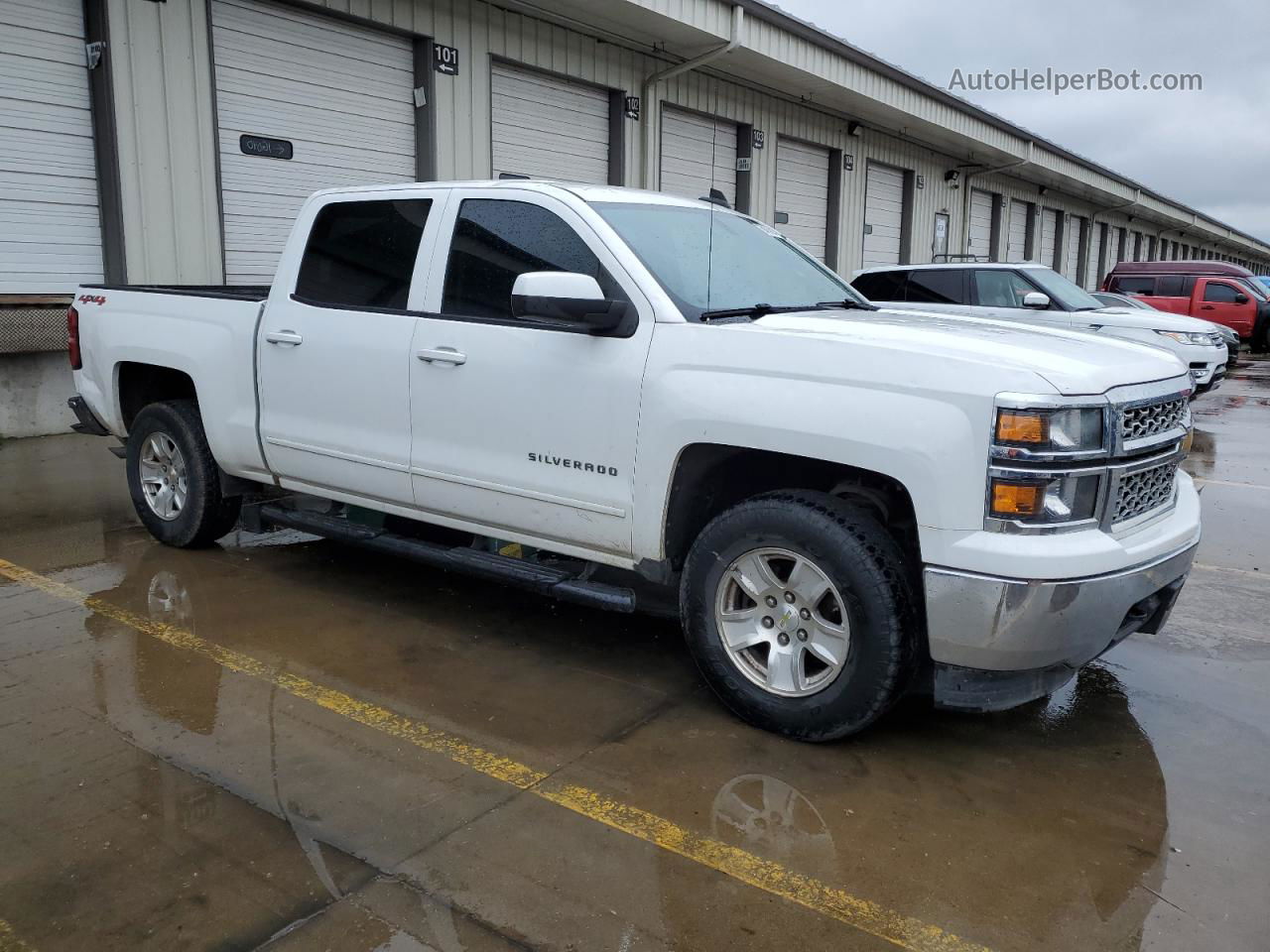 2015 Chevrolet Silverado K1500 Lt White vin: 3GCUKRECXFG179171