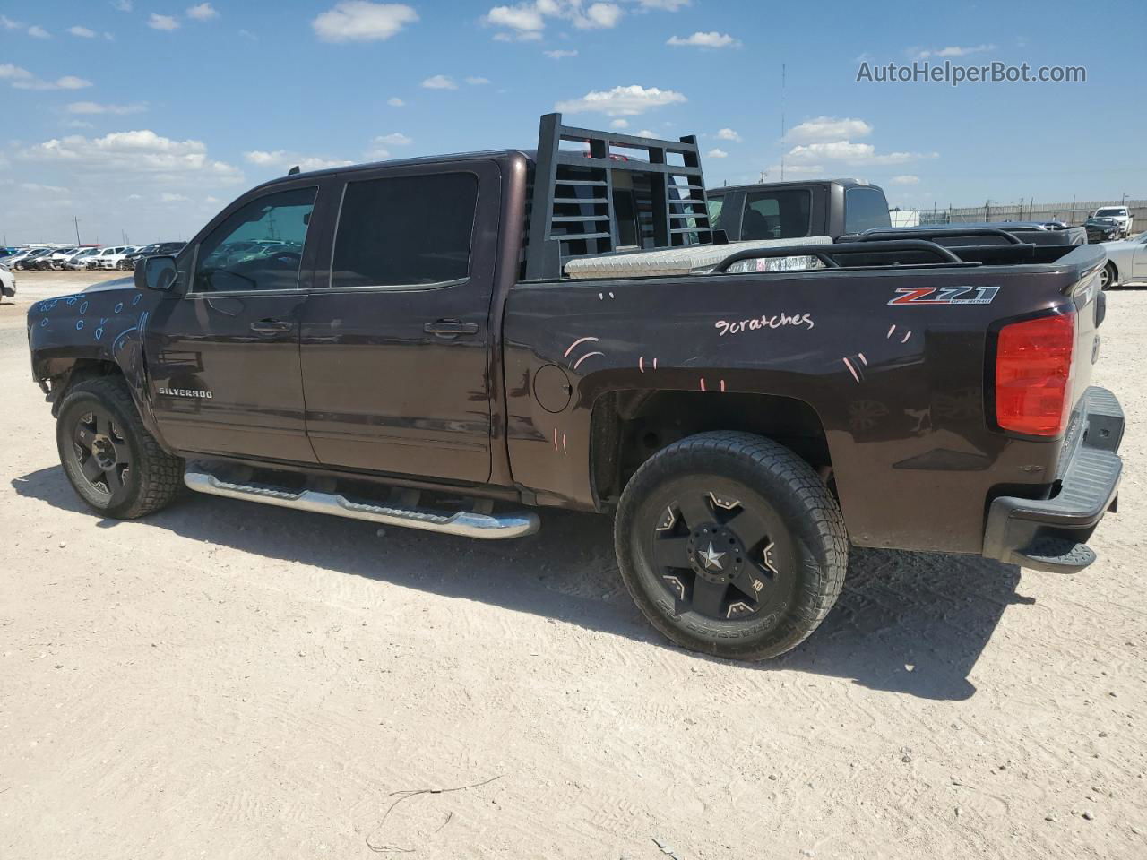 2016 Chevrolet Silverado K1500 Lt Brown vin: 3GCUKRECXGG197493