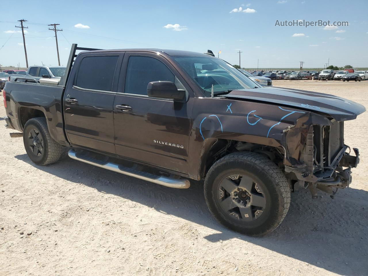 2016 Chevrolet Silverado K1500 Lt Brown vin: 3GCUKRECXGG197493