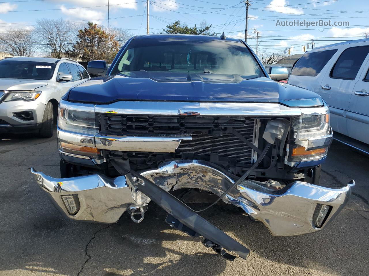 2016 Chevrolet Silverado K1500 Lt Blue vin: 3GCUKRECXGG217709