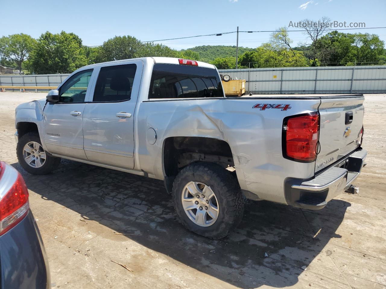 2016 Chevrolet Silverado K1500 Lt Silver vin: 3GCUKRECXGG238219