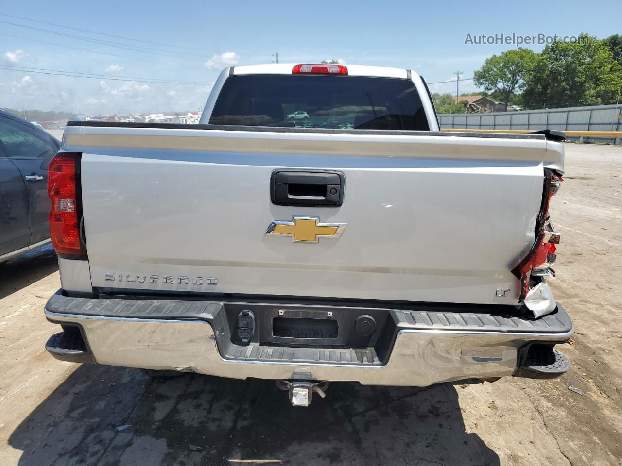 2016 Chevrolet Silverado K1500 Lt Silver vin: 3GCUKRECXGG238219