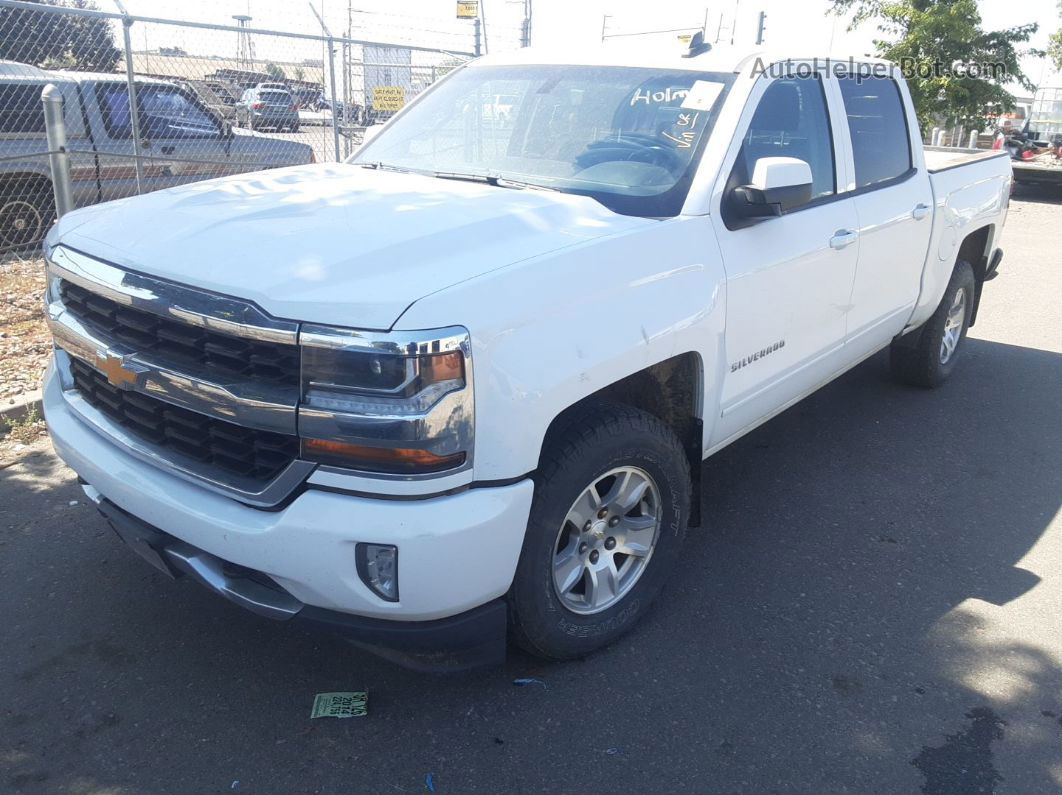 2018 Chevrolet Silverado 1500 Lt White vin: 3GCUKRECXJG510050