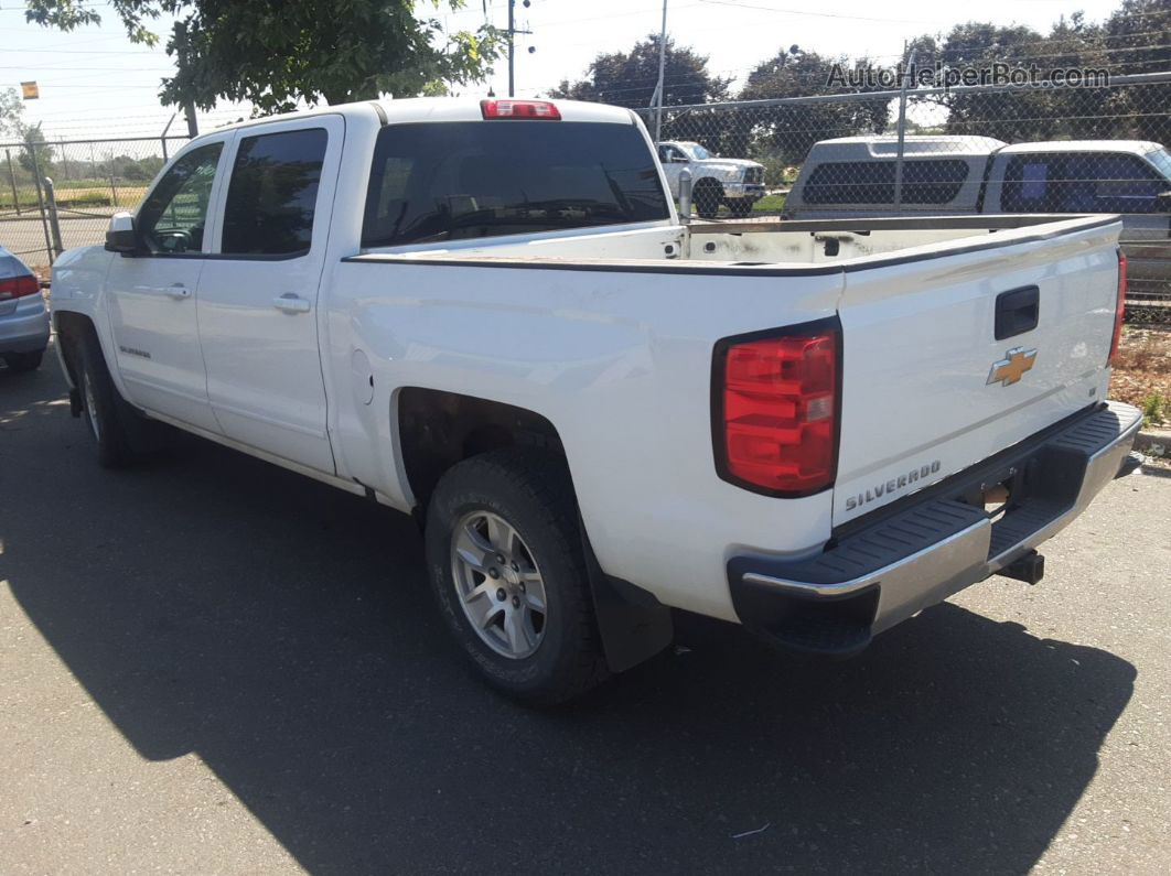 2018 Chevrolet Silverado 1500 Lt White vin: 3GCUKRECXJG510050