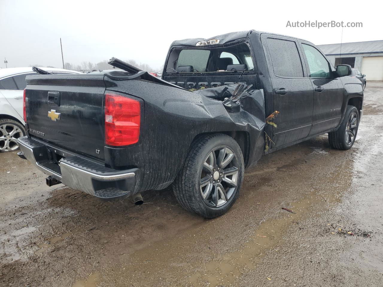 2015 Chevrolet Silverado K1500 Lt Black vin: 3GCUKREH2FG130056