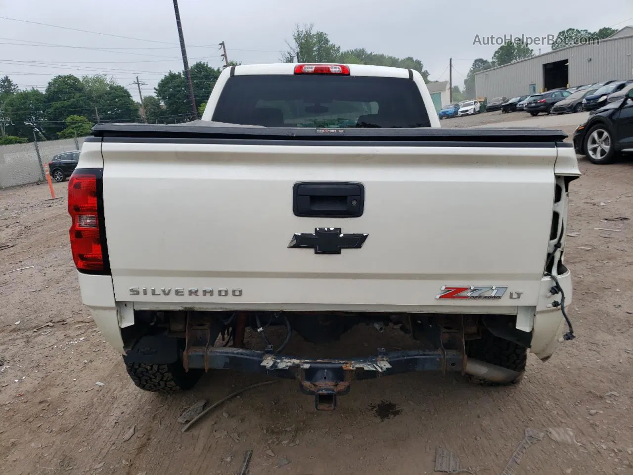 2015 Chevrolet Silverado K1500 Lt White vin: 3GCUKREH4FG305648