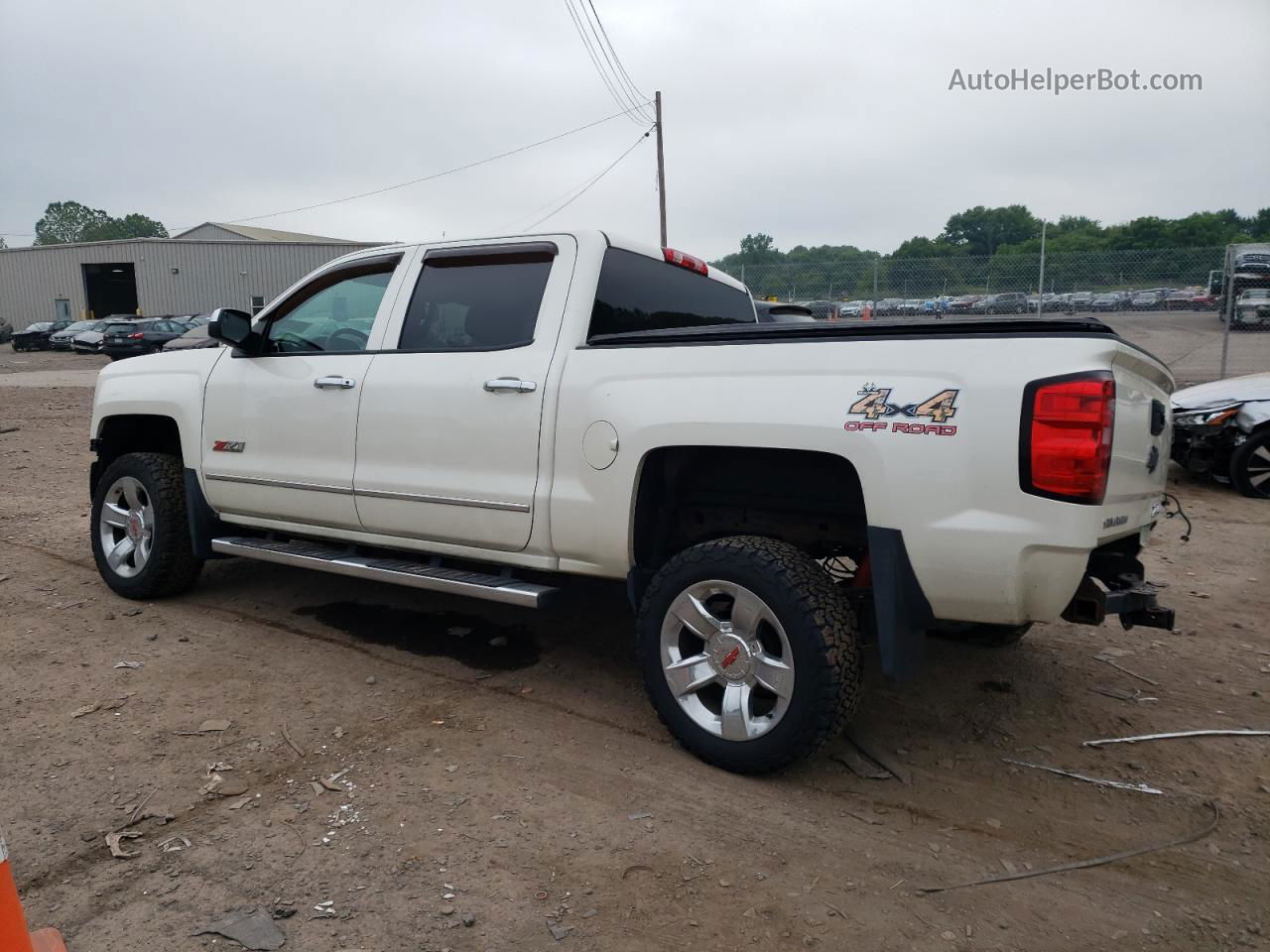 2015 Chevrolet Silverado K1500 Lt White vin: 3GCUKREH4FG305648