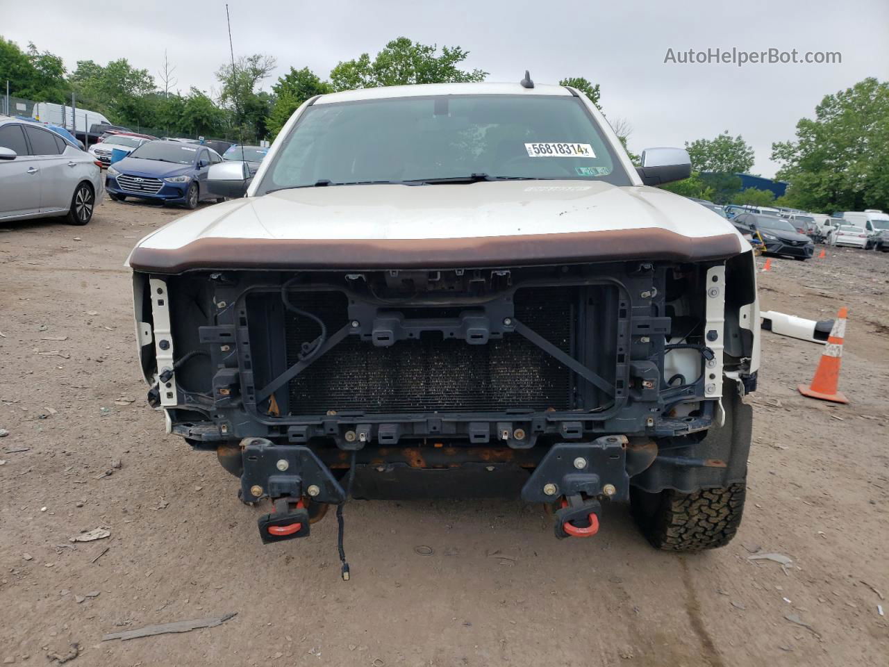 2015 Chevrolet Silverado K1500 Lt White vin: 3GCUKREH4FG305648