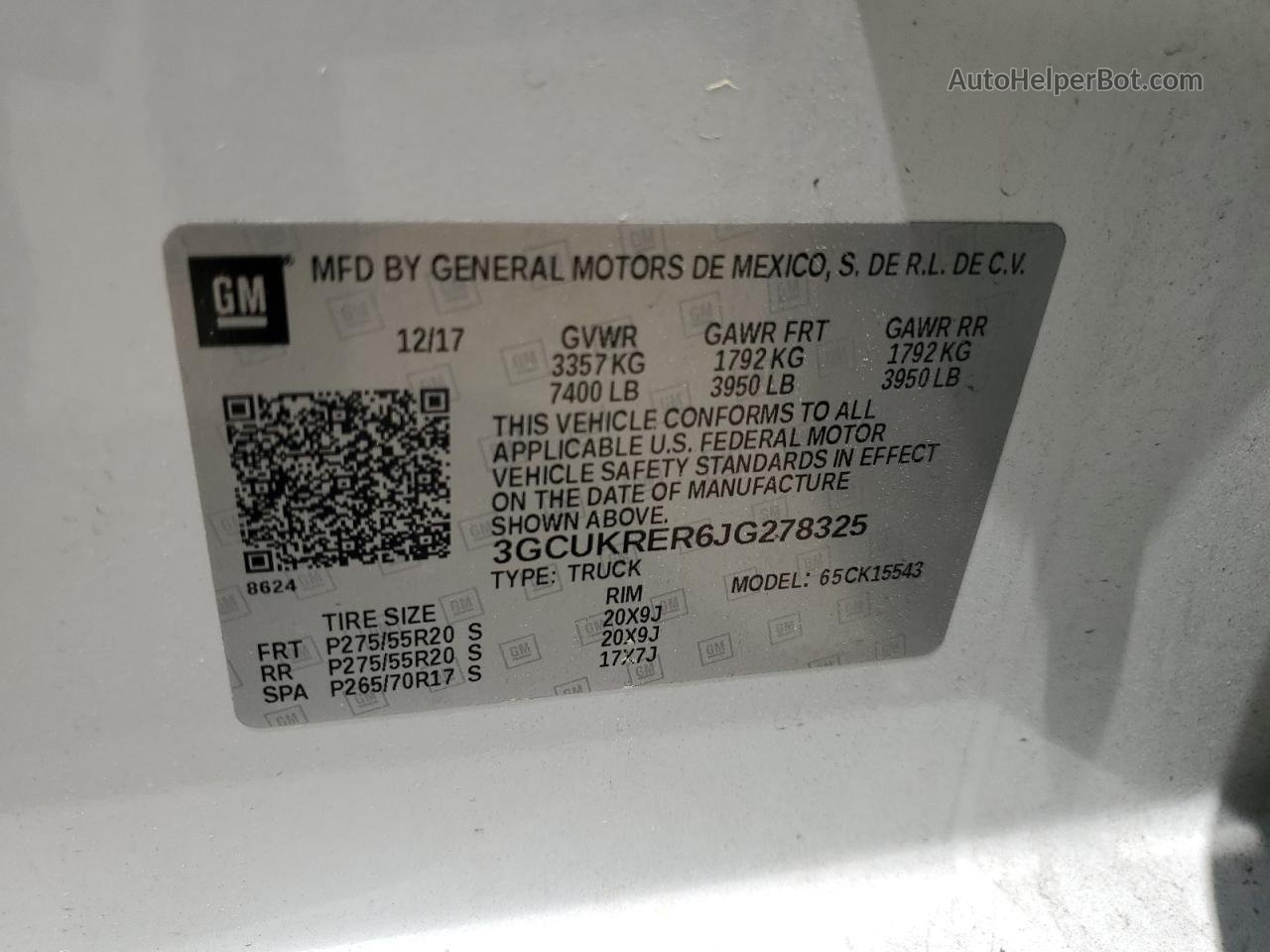 2018 Chevrolet Silverado K1500 Lt White vin: 3GCUKRER6JG278325