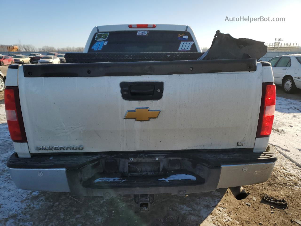 2013 Chevrolet Silverado K1500 Lt White vin: 3GCUKSE27DG177907