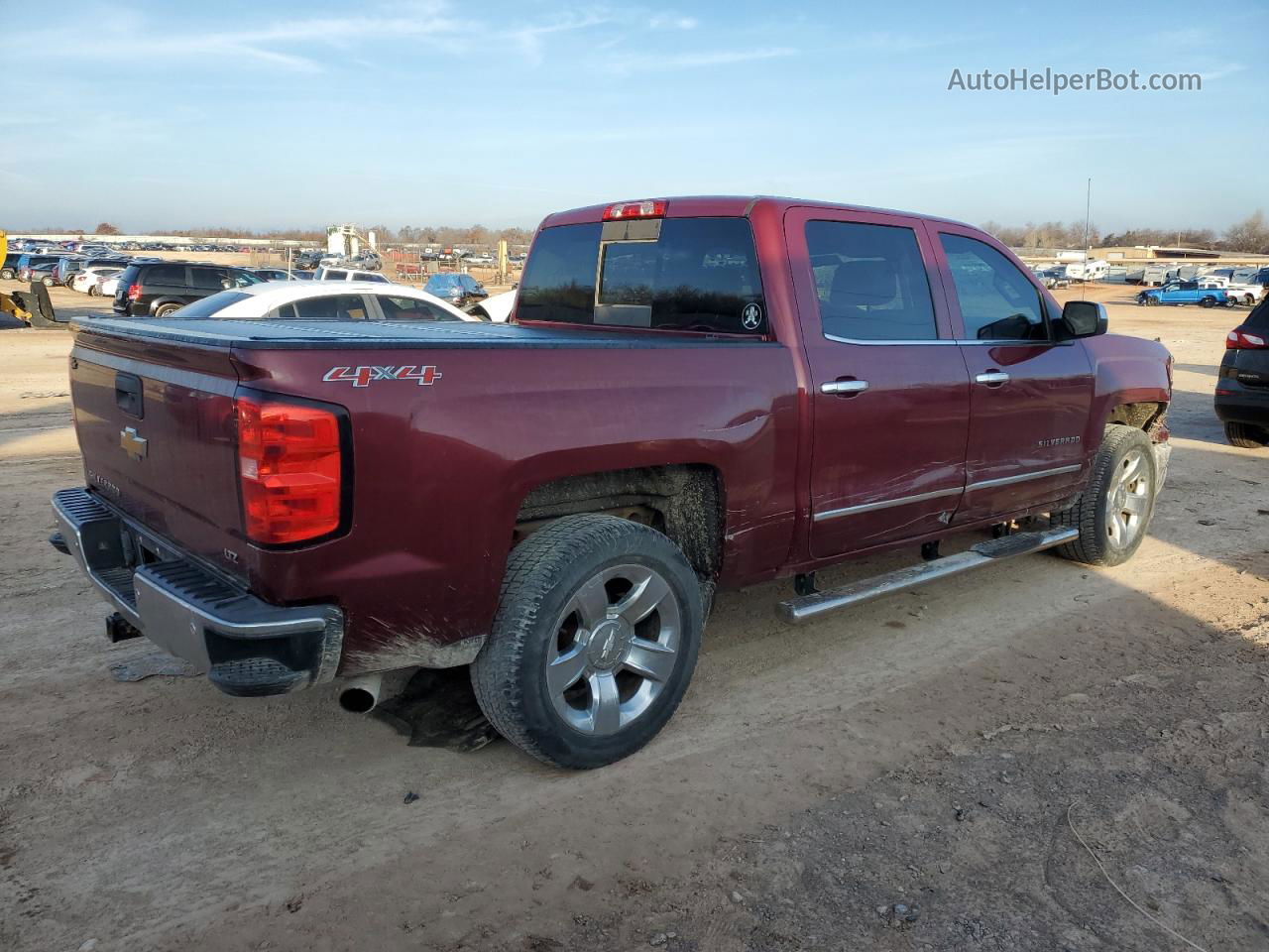 2015 Chevrolet Silverado K1500 Ltz Burgundy vin: 3GCUKSEC0FG165156