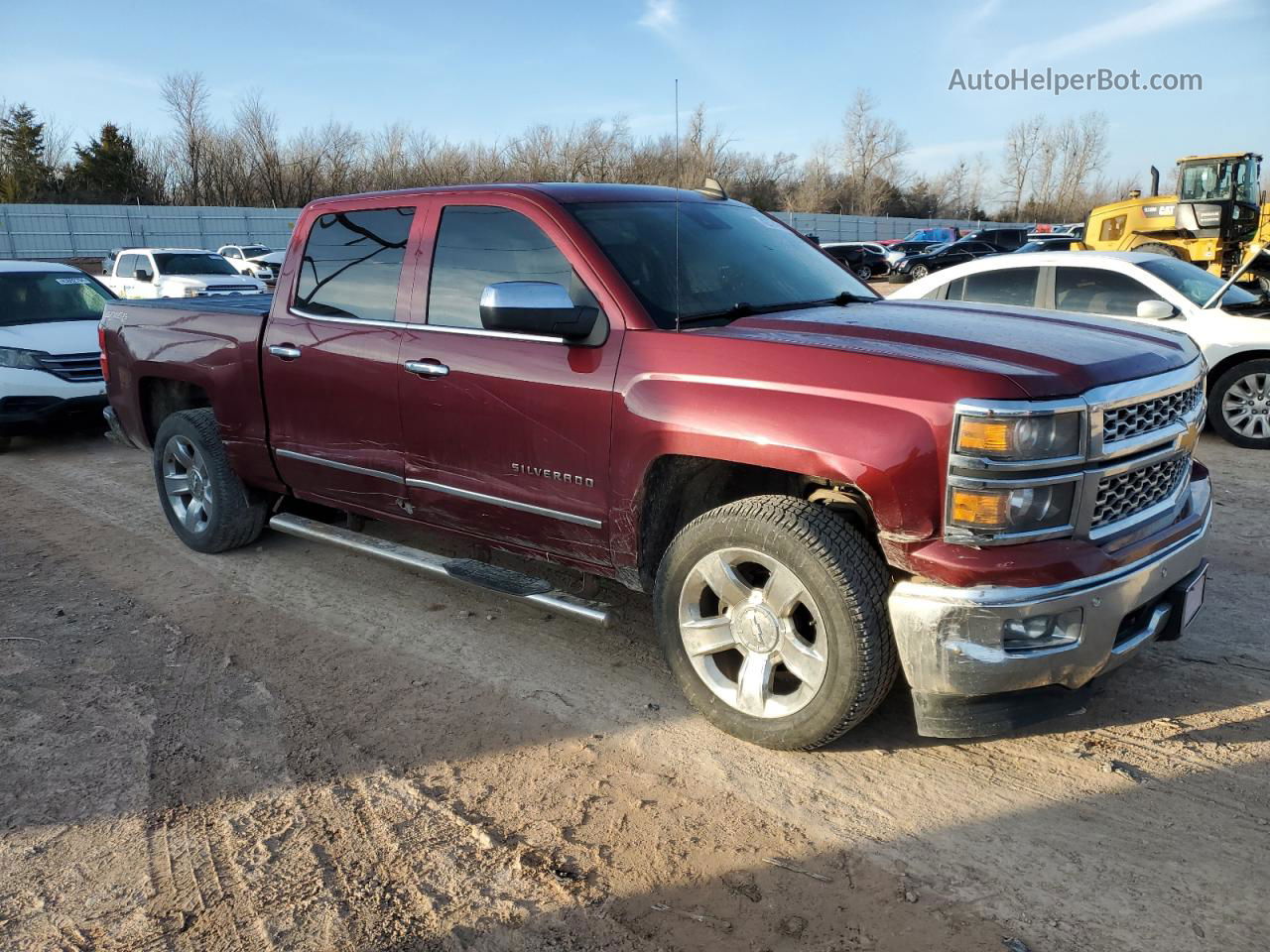 2015 Chevrolet Silverado K1500 Ltz Burgundy vin: 3GCUKSEC0FG165156