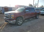 2015 Chevrolet Silverado K1500 Ltz Burgundy vin: 3GCUKSEC0FG165156